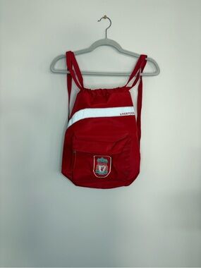 Liverpool Red Drawstring Gym Sack with Crest Detail